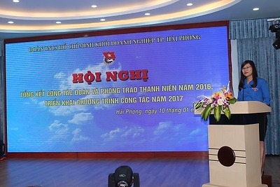 Đoàn khối Doanh nghiệp: Hội nghị tổng kết công tác Đoàn và phong trào thanh niên năm 2016